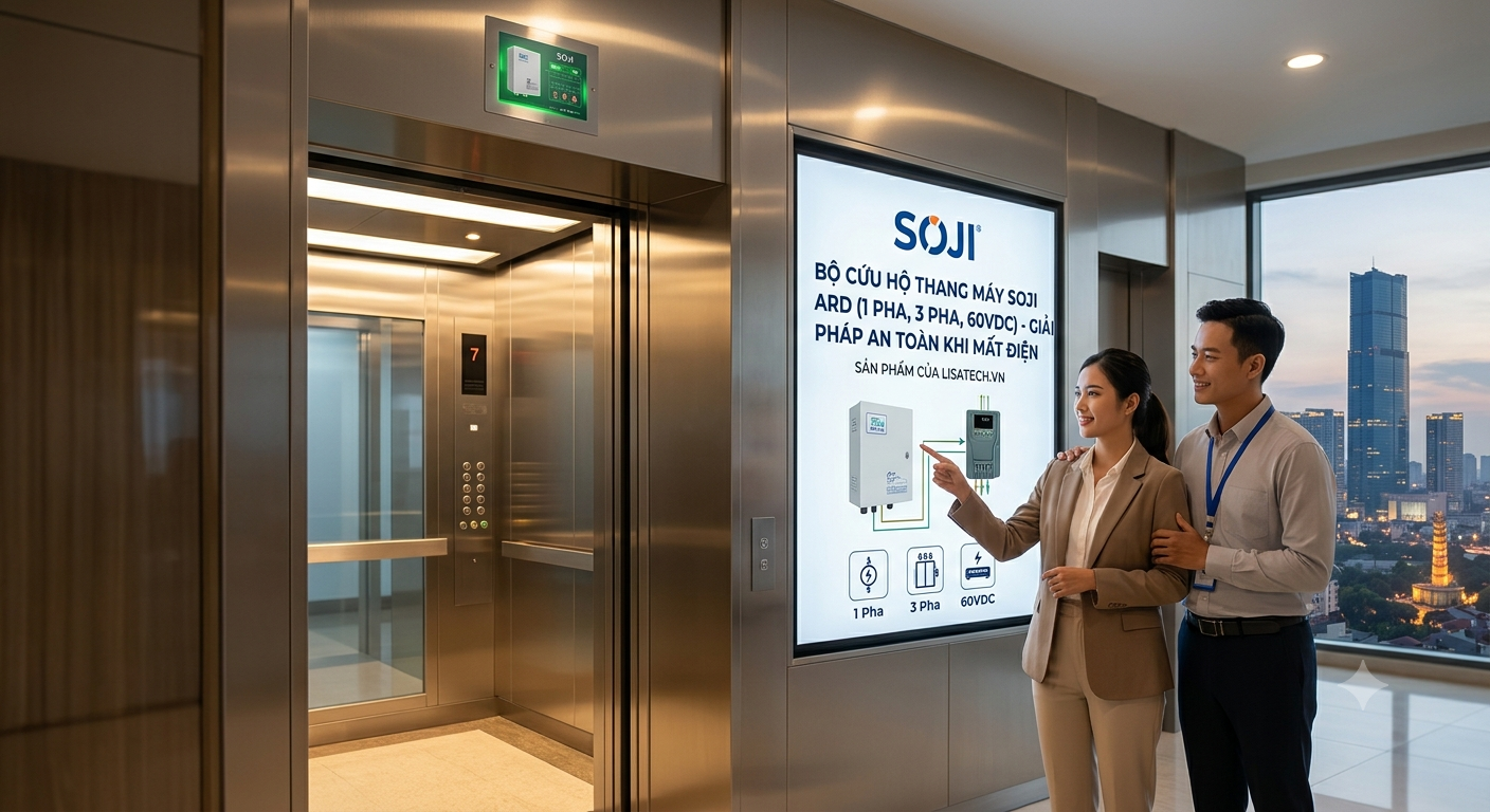 Bộ Cứu Hộ Thang Máy SOJI ARD (1 Pha, 3 Pha, 60VDC) – Giải Pháp An Toàn Khi Mất Điện